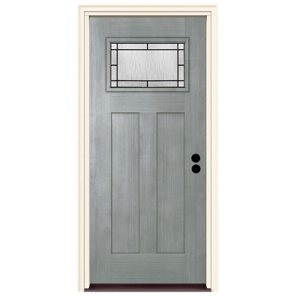 JELD-WEN Statement Collection Customizable Fiberglass Prehung Front Door -  The Home Depot