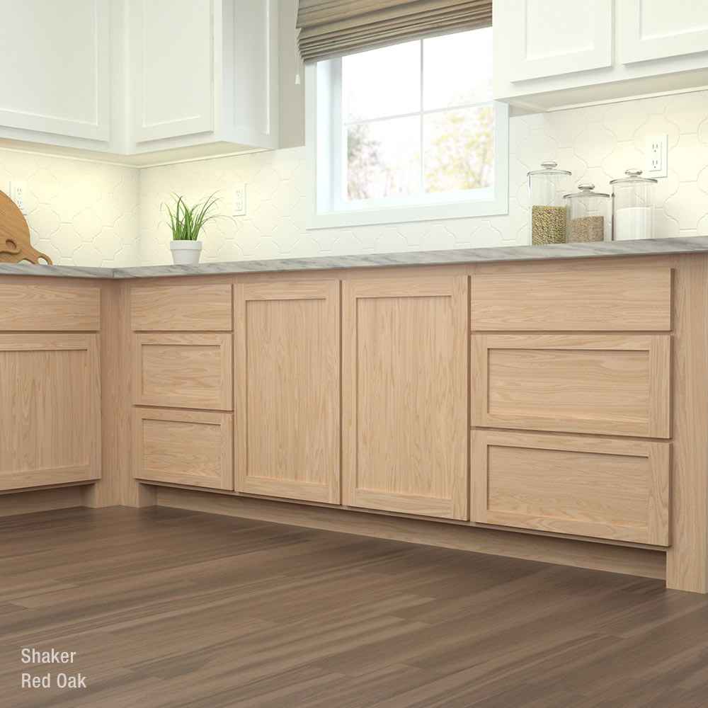 Unfinished Red Oak Kitchen Things In The Kitchen